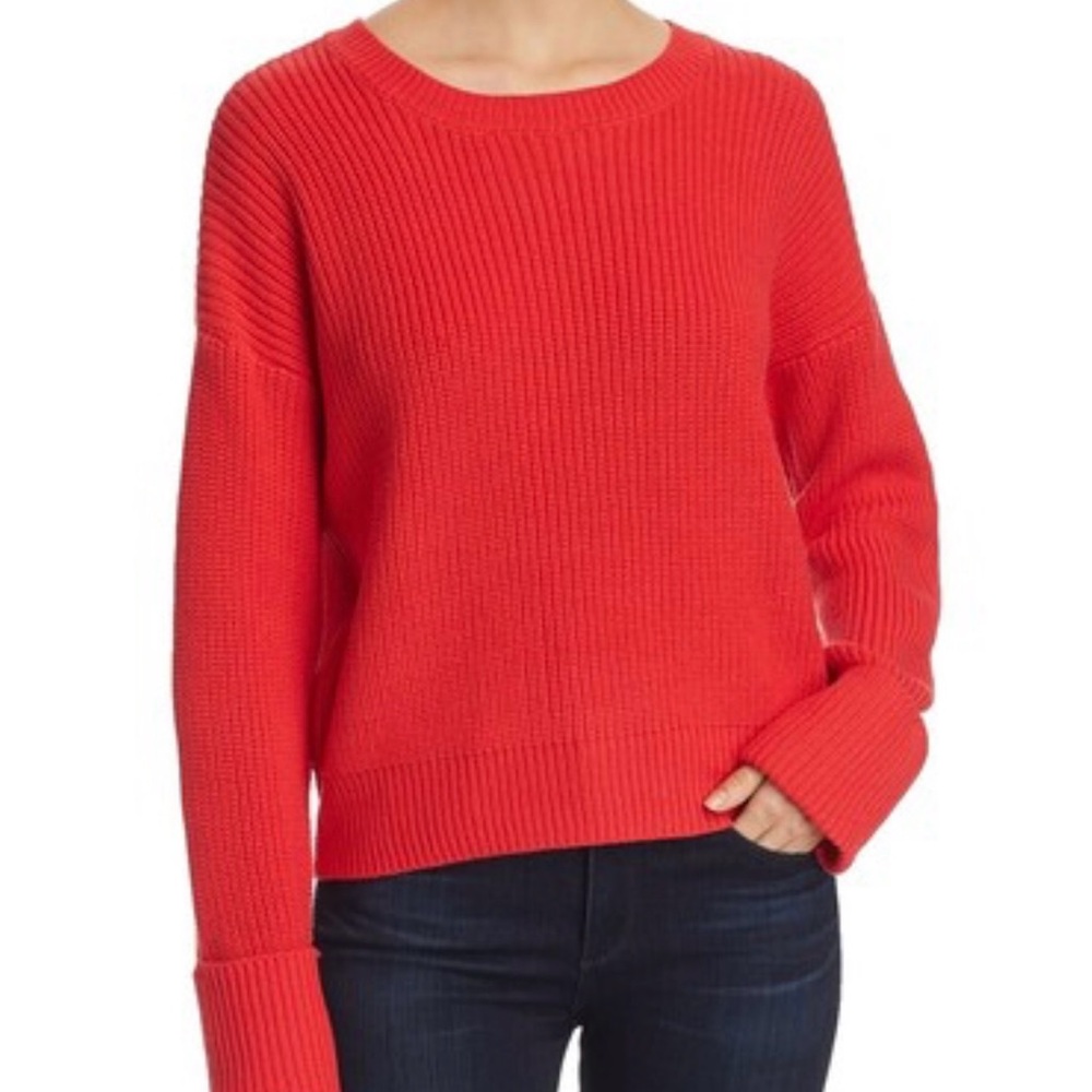 Kenneth Cole Orange Crew Neck Sweater